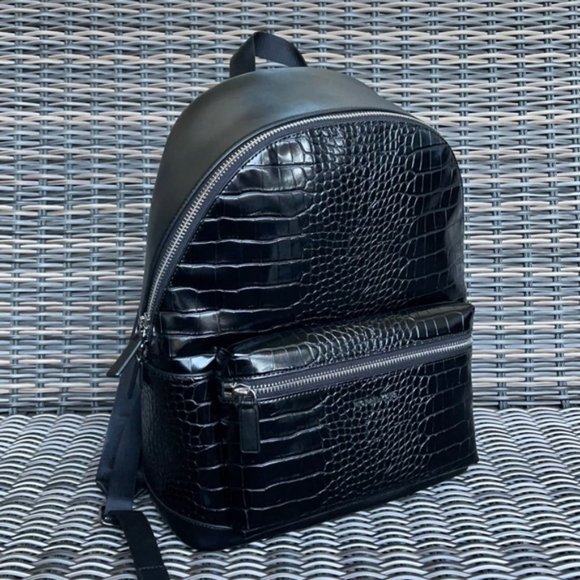 Michael Kors Cooper Men`s Backpack Black - Picture 11 of 16